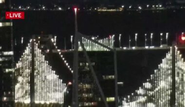 Iconic San Francisco-Oakland Bay Bridge lights return with upgraded LEDs