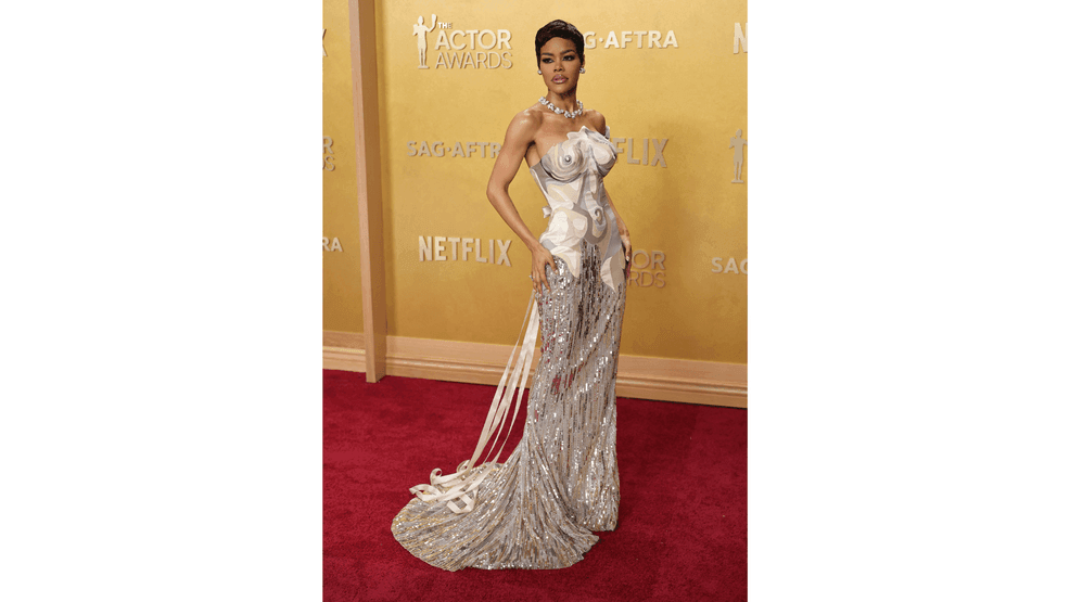 Teyana Taylor attends the 32nd Annual Actor Awards at Shrine Auditorium and Expo Hall on March 01, 2026 in Los Angeles, California. (Photo by Neilson Barnard/Getty Images)