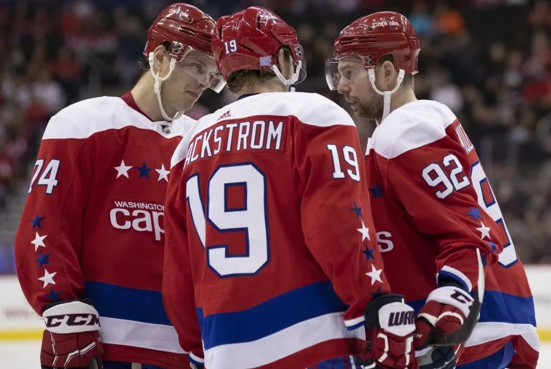 Defenseman John Carlson (74) spent 17 seasons with the Washington Capitals. File Photo by Alex Edelman/UPI