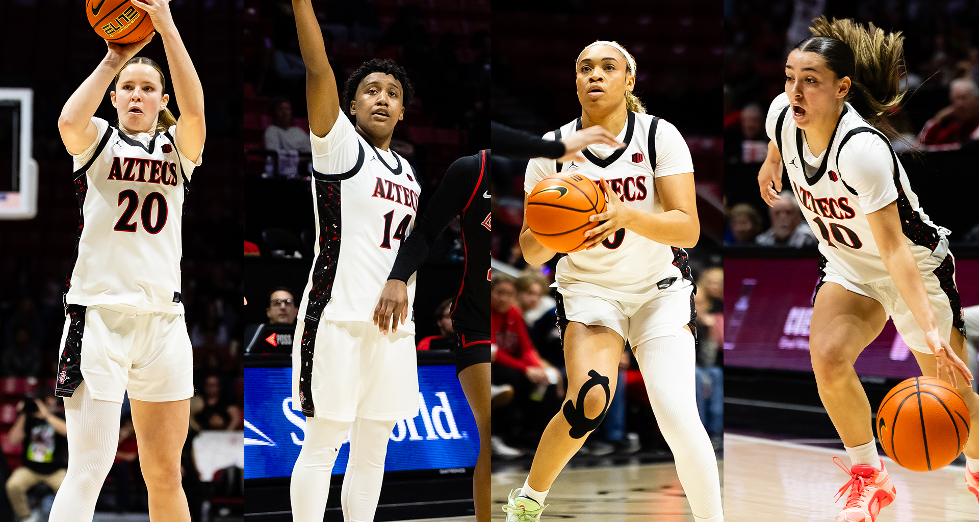 Four Aztecs Earn CSC Academic All-District Honors