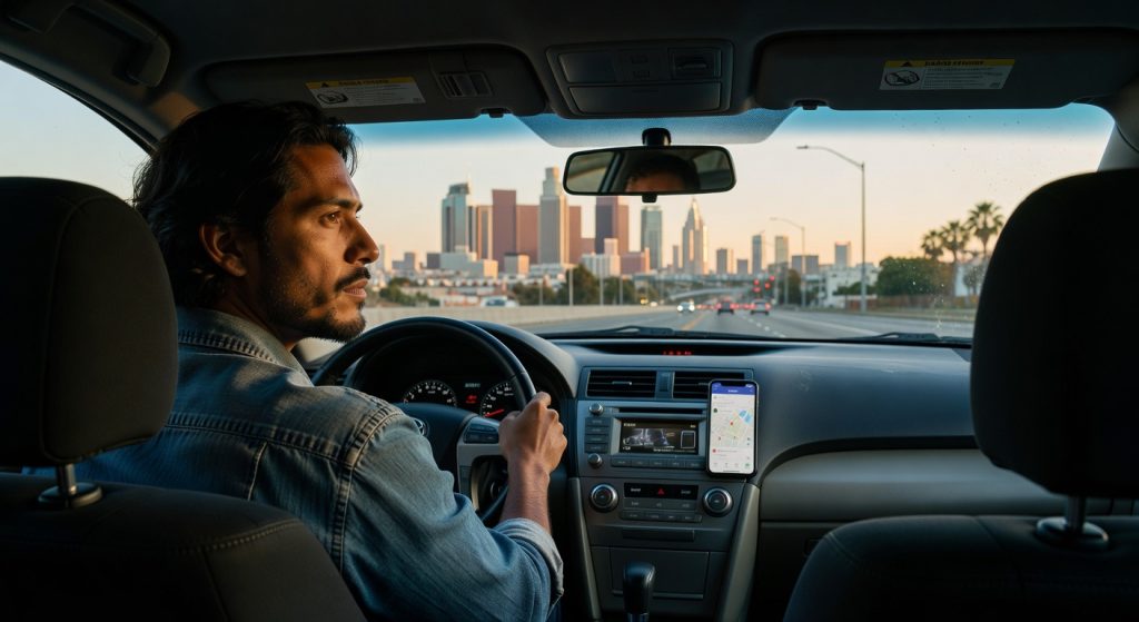 ab5 affects on lyft and uber drivers in LA