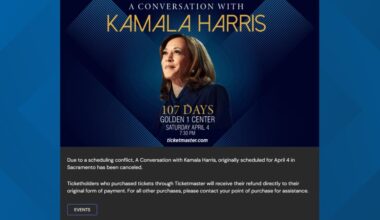 Sacramento event “A Conversation with Kamala Harris” canceled