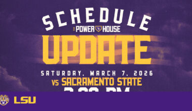 Start Time of Saturday’s Baseball Game vs. Sacramento State Moved to 2 p.m. CT – LSU