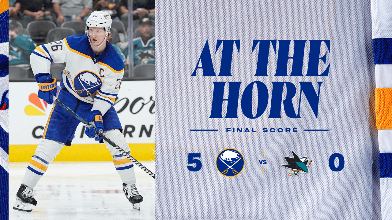 At the Horn | Sabres 5 - Sharks 0