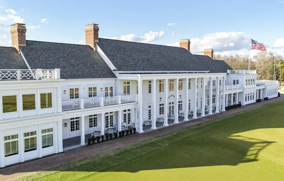 Oakland Hills Country Club's new clubhouse is shown in early 2026.