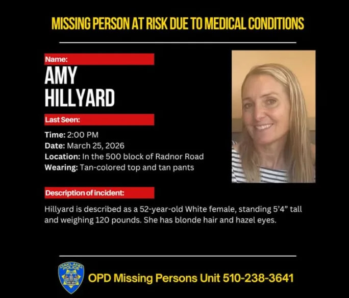 Flyer courtesy of Oakland Police Department.