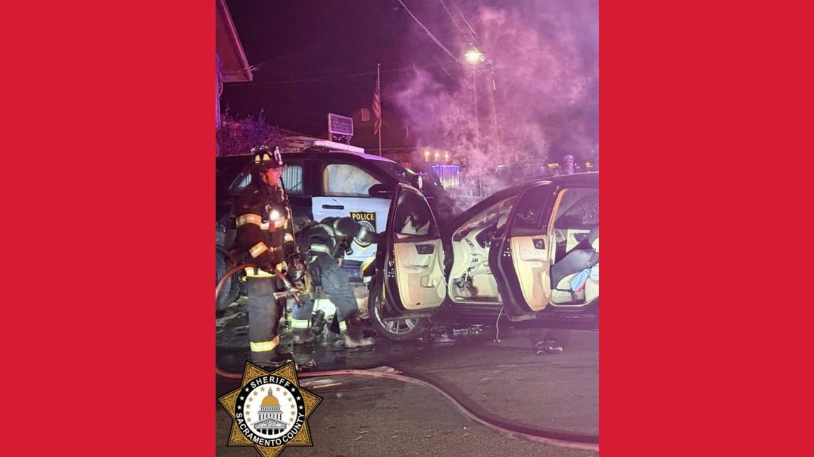 South Sacramento police chase ends in crash with patrol car, suspect arrested