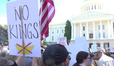 "No Kings" protest take place at California State Capitol in Sacramento