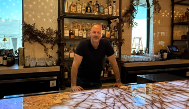 man behind a bar