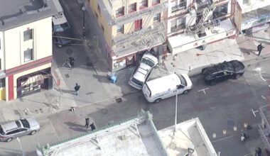 Vehicle hit pedestrians in San Francisco Chinatown, plows into building; 1 dead, 1 injured