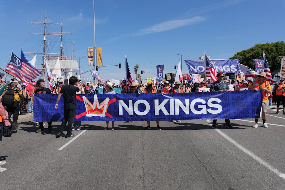 Tribal leaders and community organizers led the march (Take Action San Diego).