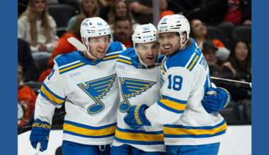 Joel Hofer makes 22 saves for 5th shutout of the season, Blues beat Ducks 4-0