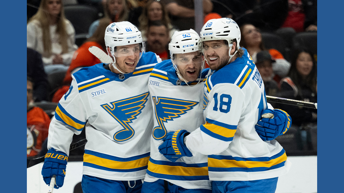 Joel Hofer makes 22 saves for 5th shutout of the season, Blues beat Ducks 4-0