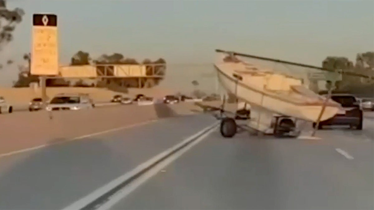 Boat on a highway