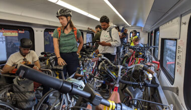 As Bike Cars Overflow, Caltrain Bans Large Bikes and Panniers