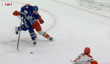 Maple Leafs beat Ducks 6-4 to end 8-game slide. Matthews injured on knee-on-knee hit