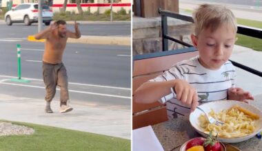 Dad details nightmare family meal in Fresno as homeless man freaks out nearby