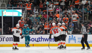 Flyers get past Sharks for 7th straight road win