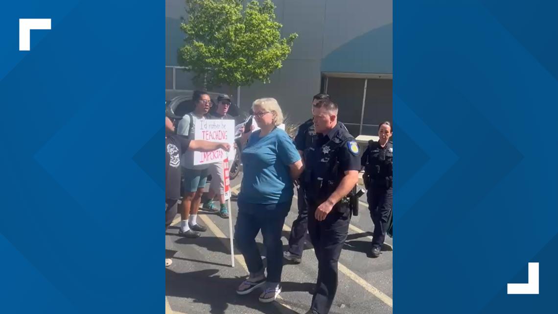 Woman arrested, accused of illegally entering Natomas Unified building for sit-in protest