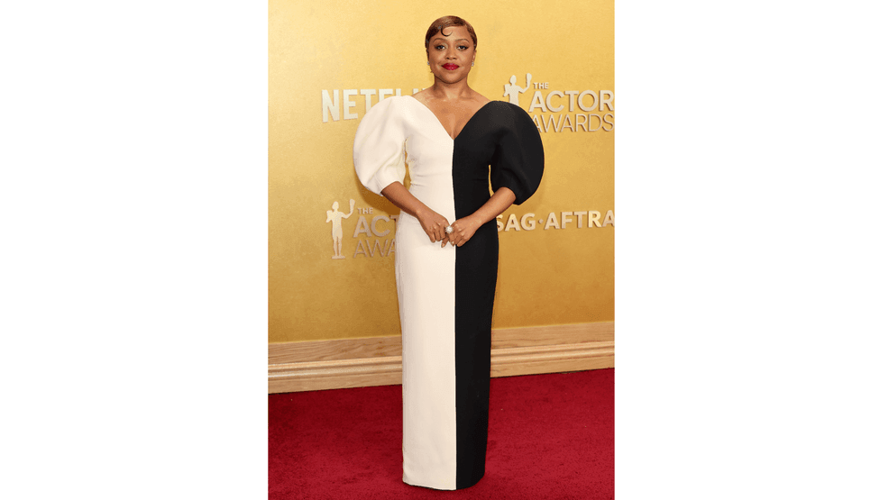 Quinta Brunson attends the 32nd Annual Actor Awards at Shrine Auditorium and Expo Hall on March 01, 2026 in Los Angeles, California. (Photo by Amy Sussman/Getty Images)