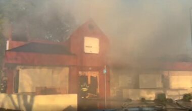 Abandoned Jack in the Box building in Sacramento catches fire