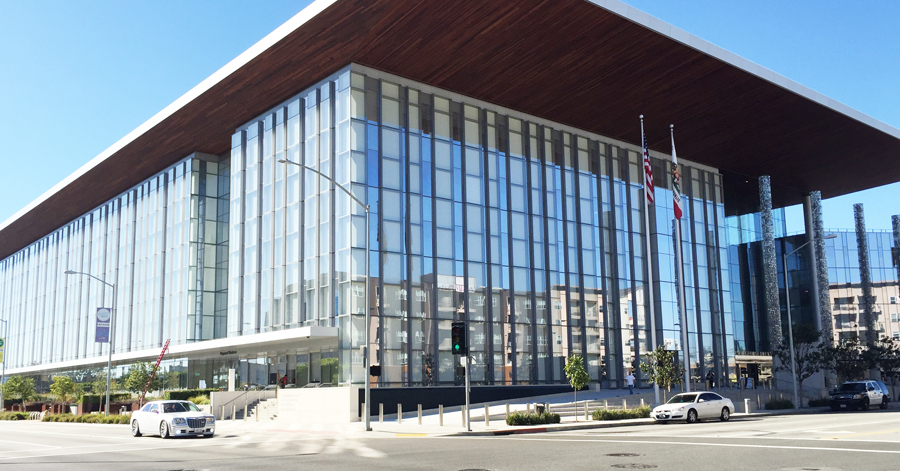 The Governor George Deukmejian Courthouse in Downtown Long Beach.