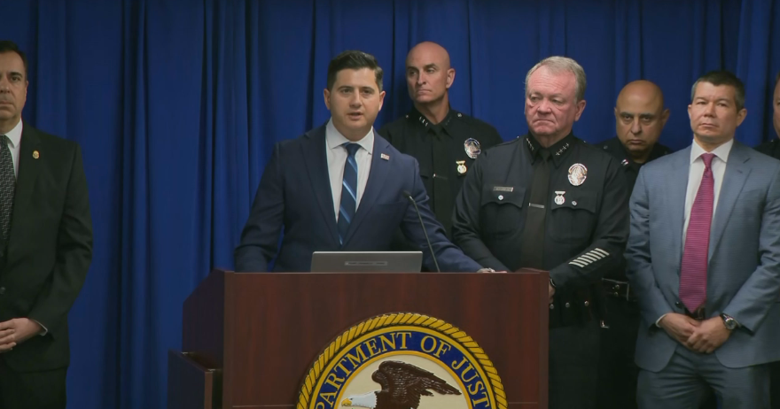 Several members of Los Angeles street gang arrested on federal charges alleging murder, drug trafficking