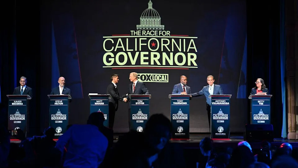 California Democrats on debate stage