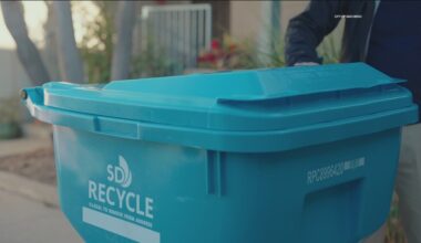 San Diego begins rollout of new light blue recycling bins
