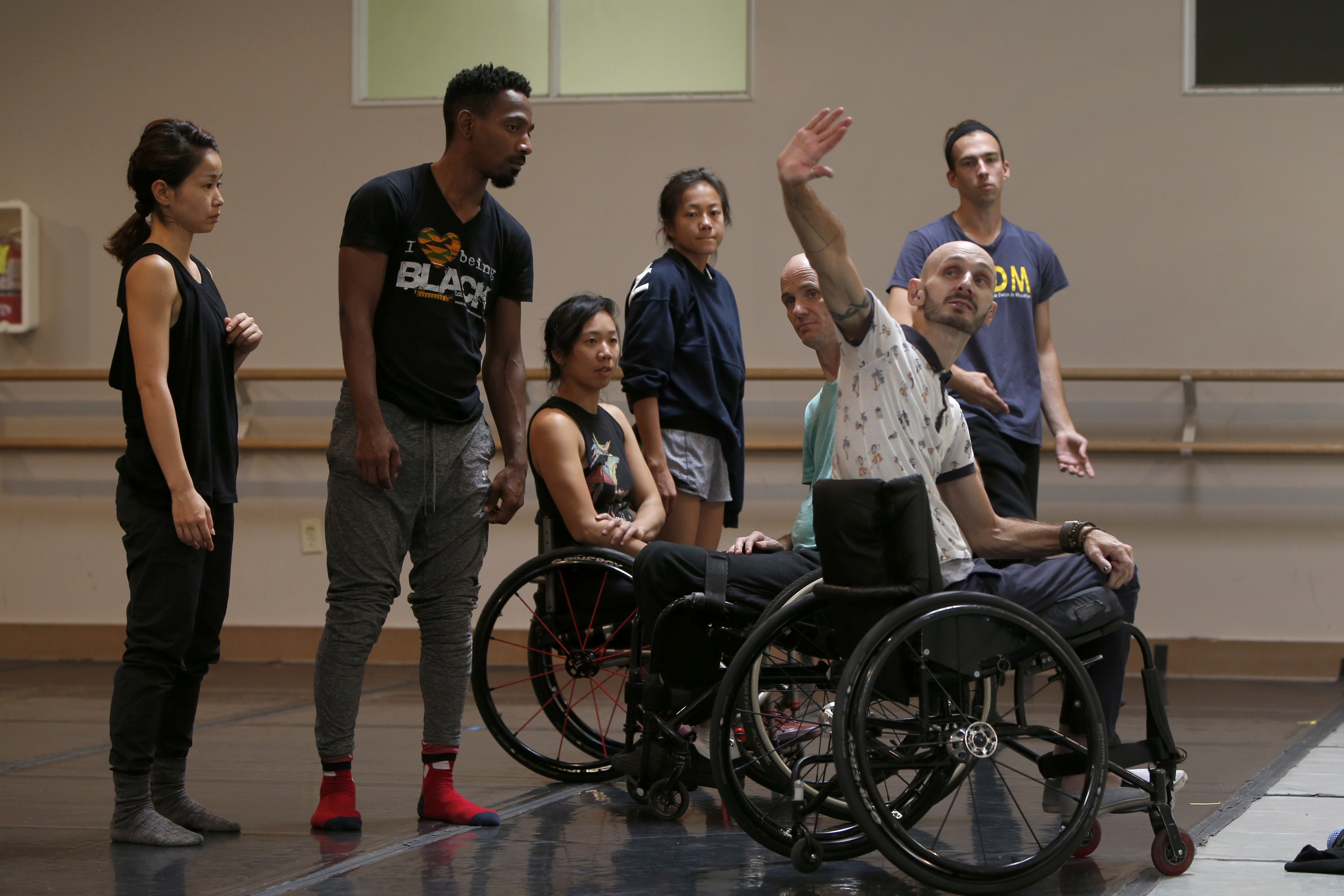 Marc Brew, artistic director of the Axis Dance Company, gives...