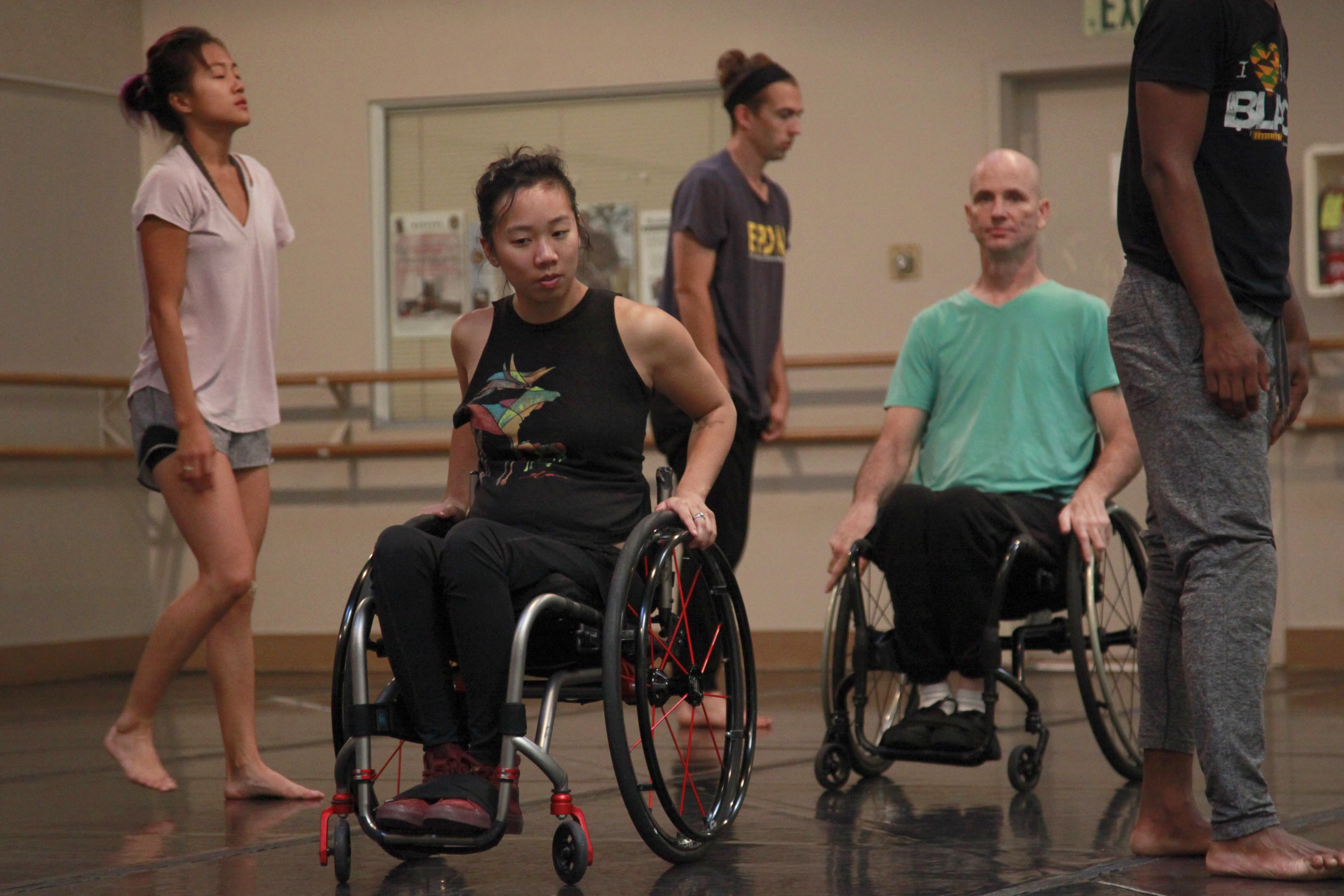 Carina Ho, second from left, rehearsals with Yuko Monden, Scotty...