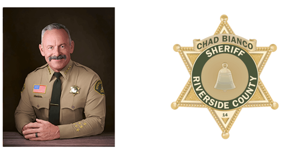 {p}{/p}Riverside County Sheriff Chad Bianco sits down with Eyewitness News (Courtesy:{ }riversidesheriff.org)
