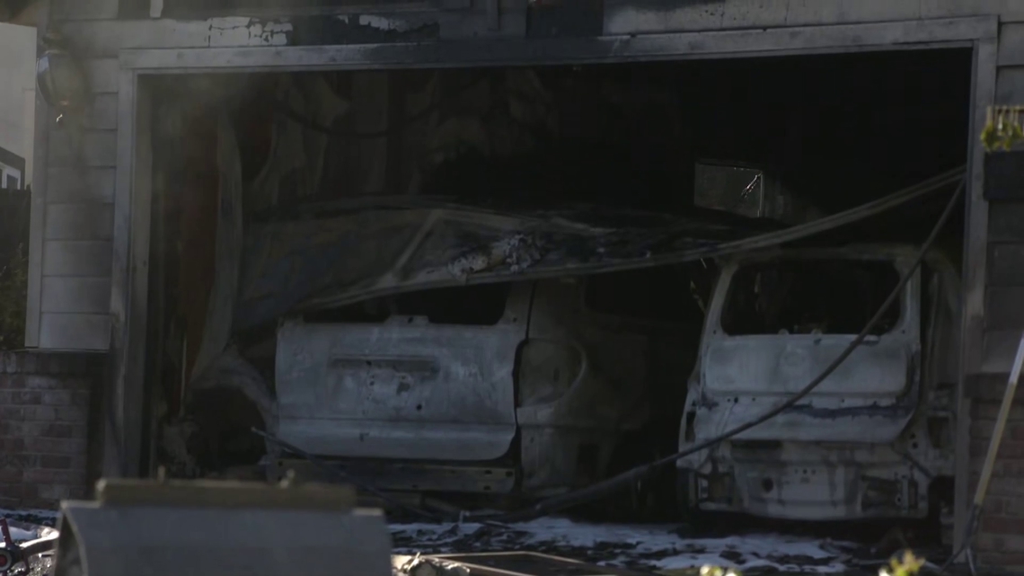House fire destroys garage, cars in Orangevale