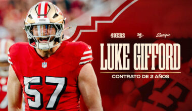 Los 49ers Vuelven a Firmar a Linebacker Luke Gifford a un Contrato por Dos Años