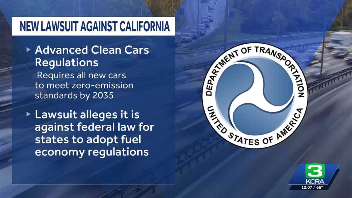 U.S. Department of Transportation sues California over fuel economy rule