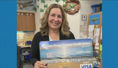 San Diego County Credit Union honors Rowe Elementary teacher for 35-year career of global citizenship