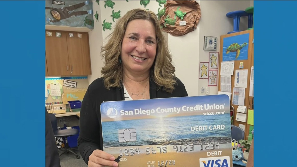 San Diego County Credit Union honors Rowe Elementary teacher for 35-year career of global citizenship