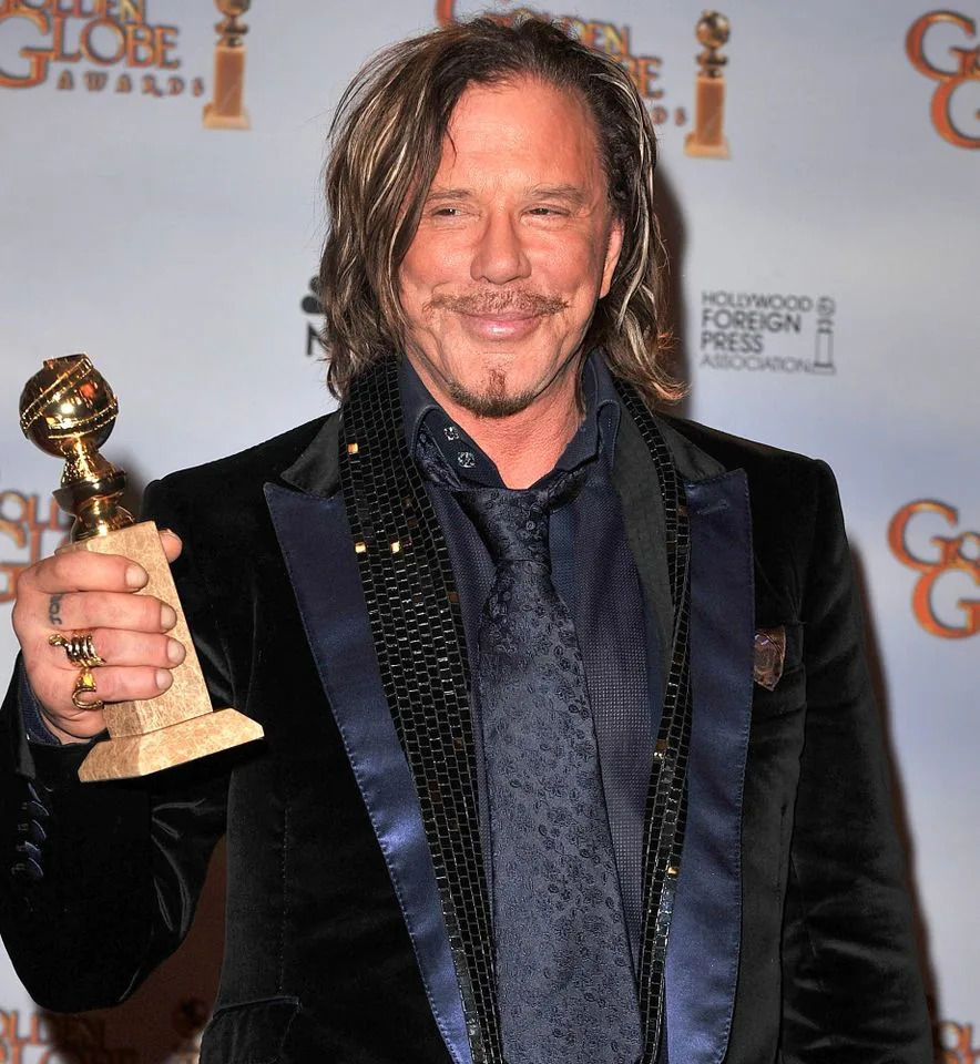 Mickey Rourke won a Golden Globe for his performance in 'The Wrestler' in 2009Credit: Steve Granitz/WireImage