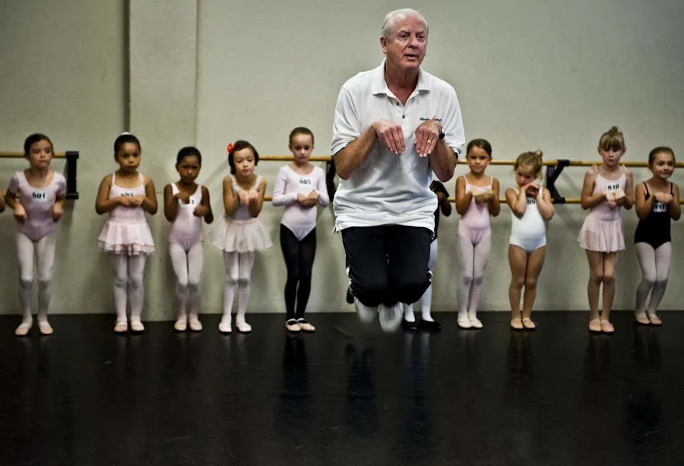 Sacramento Ballet co-artistic director Ron Cunningham shows a group of young hopefuls how to do the bunny hop during an audition for “The Nutcracker” in 2009. Over 700 children and their parents lined the block around the ballet studios for one of the 500 roles for children roles in the holiday classic.