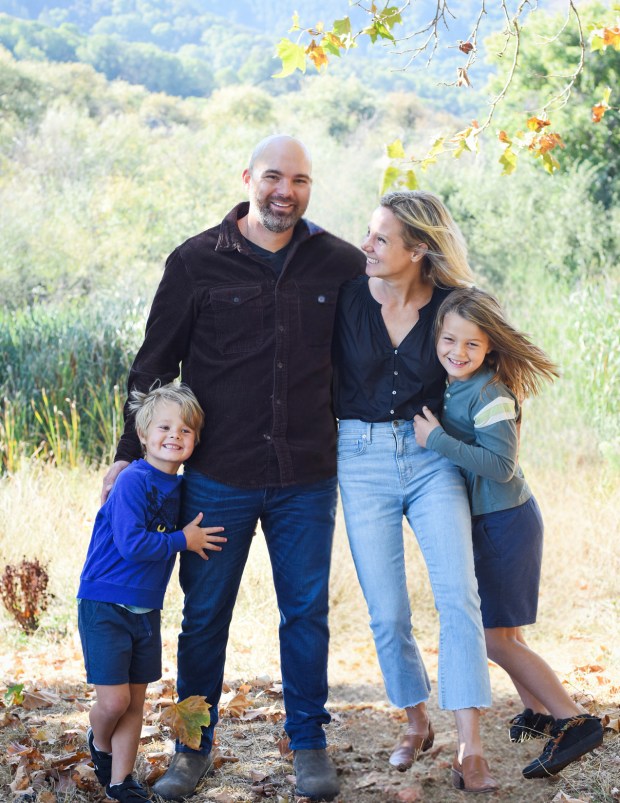 The Fiedler family on the property of their new restaurant, The Junction, in Santa Rosa. (Jennifer Paschal)