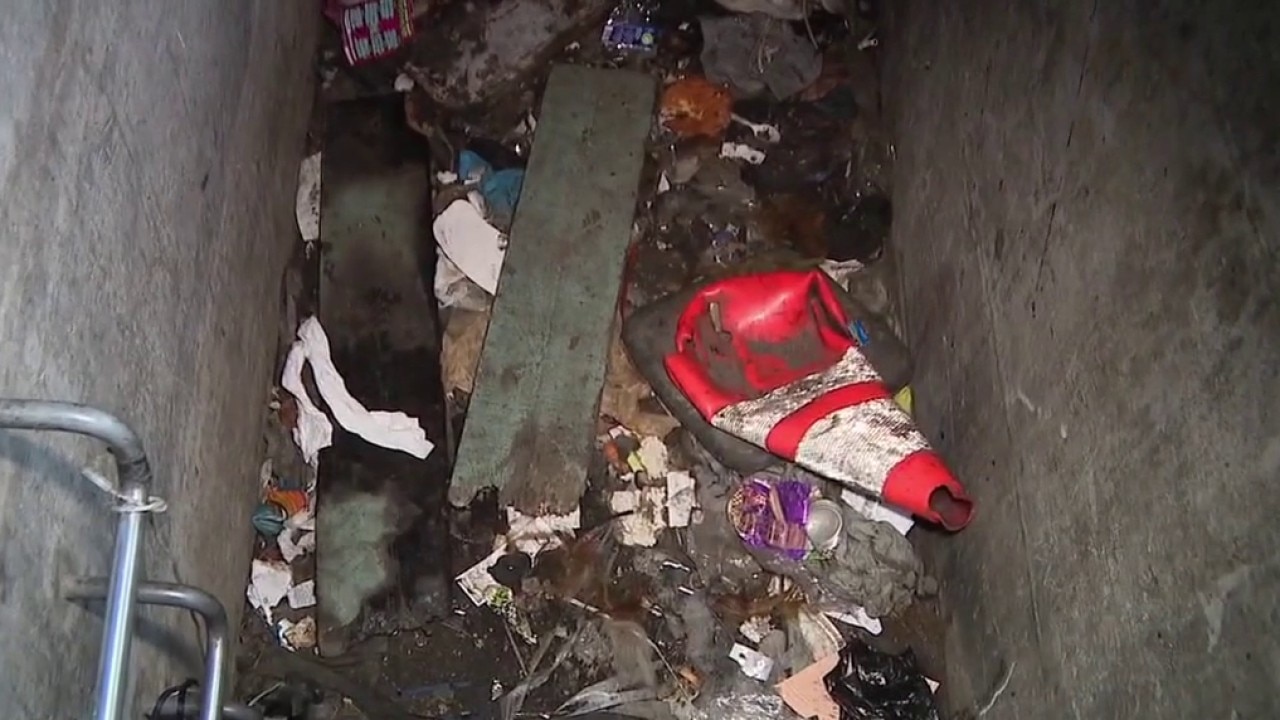 People living in sewers in Los Angeles