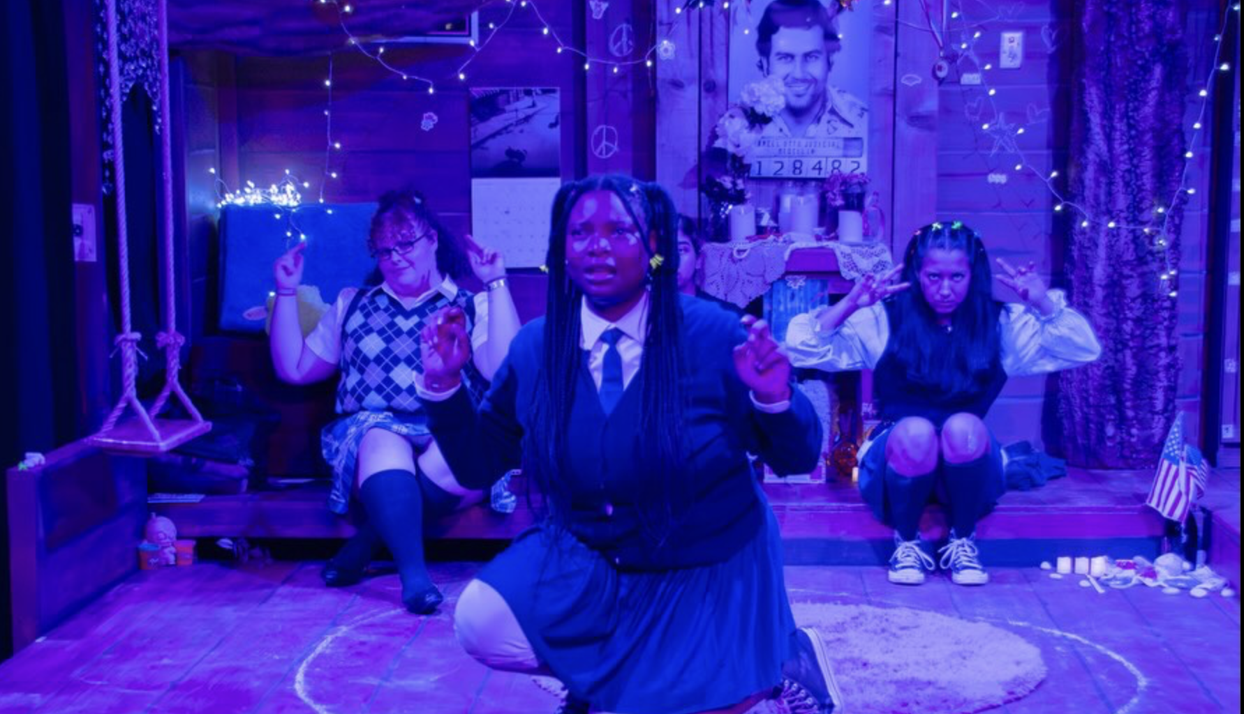 ‘Our Dear Dead Drug Lord’ at the Garage Theatre is about teen girls and Pablo Escobar’s ghost • Eat. See. Do.