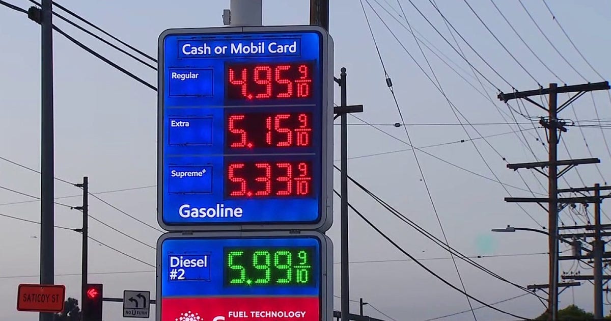 Gas prices rise across California as Middle East tensions push oil higher