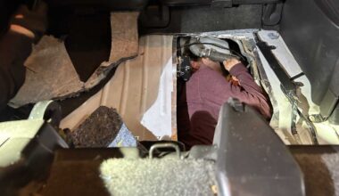 CBP finds man hidden in a vehicle's gas tank