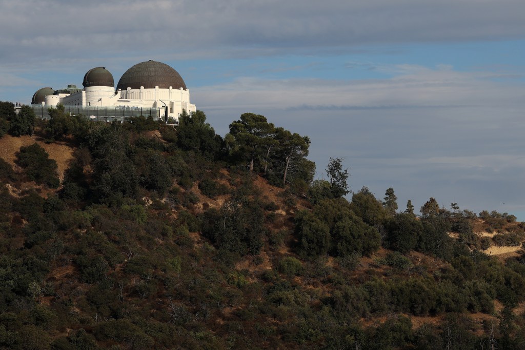 A general view of the Griffith Observatory in Los Angeles, California.