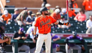 Giants option LHP Carson Whisenhunt and catcher Jesús Rodríguez