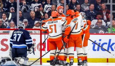 Ducks' second-period outburst helps to sink Jets 4-1
