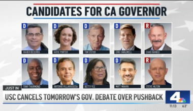 USC cancels gov debate after backlash over lack of diversity – NBC Los Angeles