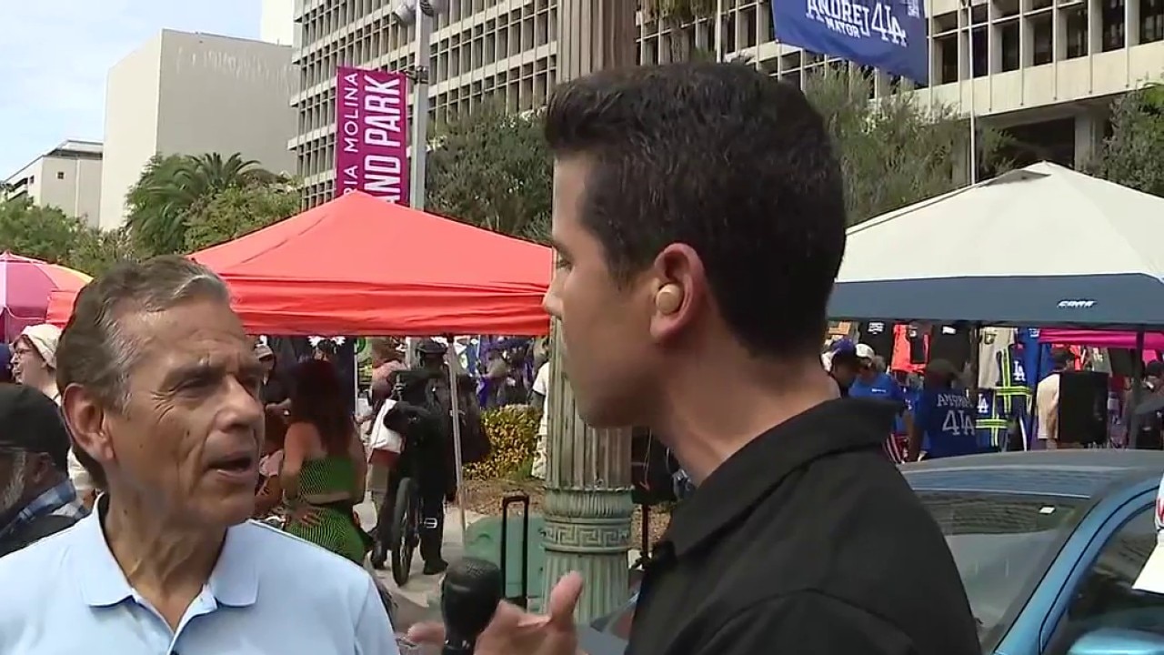 Antonio Villaraigosa attends No Kings rally in downtown LA