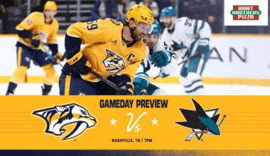 GAME DAY: Sharks vs. Preds, March 24